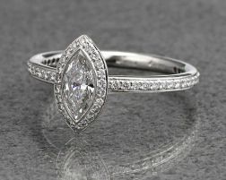 Stunning Vintage Style Halo Engagement Rings