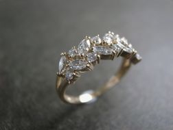 Nature Inspired Engagement And Wedding Rings