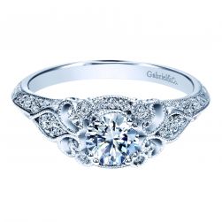 Vintage Halo-Style Engagement Rings