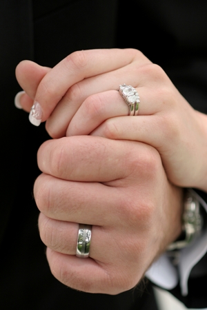 engagement ring shopping together