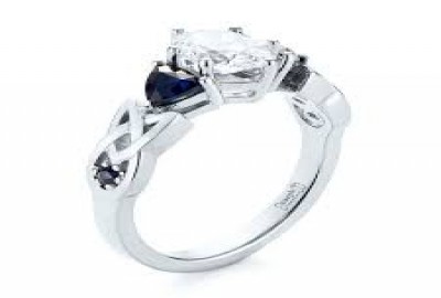 Diamond District Celtic Wedding Rings