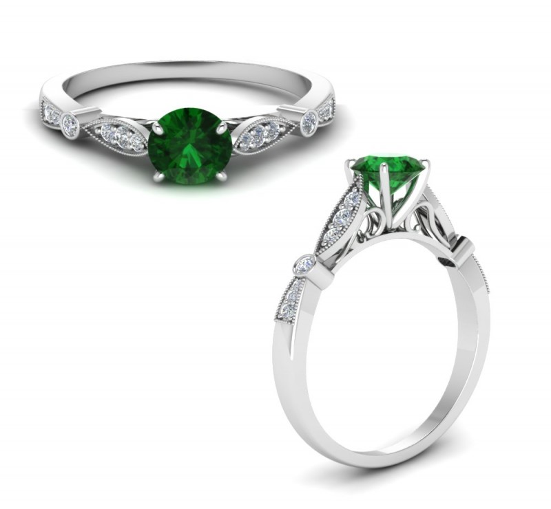Vintage Gemstone Engagement Rings | Diamond District Block