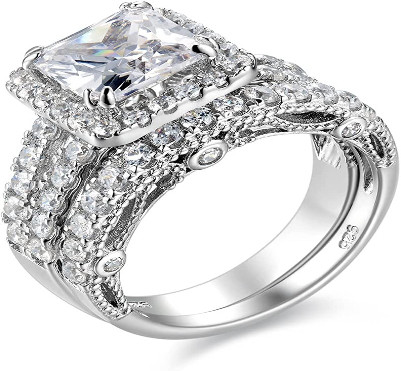 A Celebration of Purity With White Diamond Wedding Rings